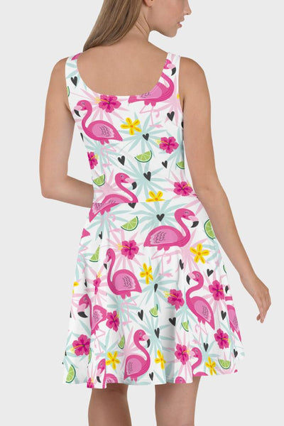 Flamingos Skater Dress - SeeMyLeggings