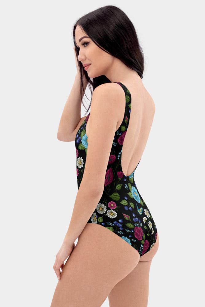 Floral One-Piece Swimsuit - SeeMyLeggings