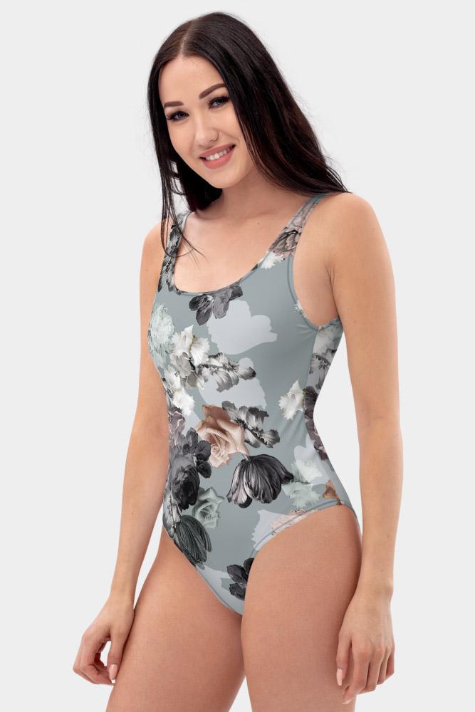 Floral One-Piece Swimsuit - SeeMyLeggings
