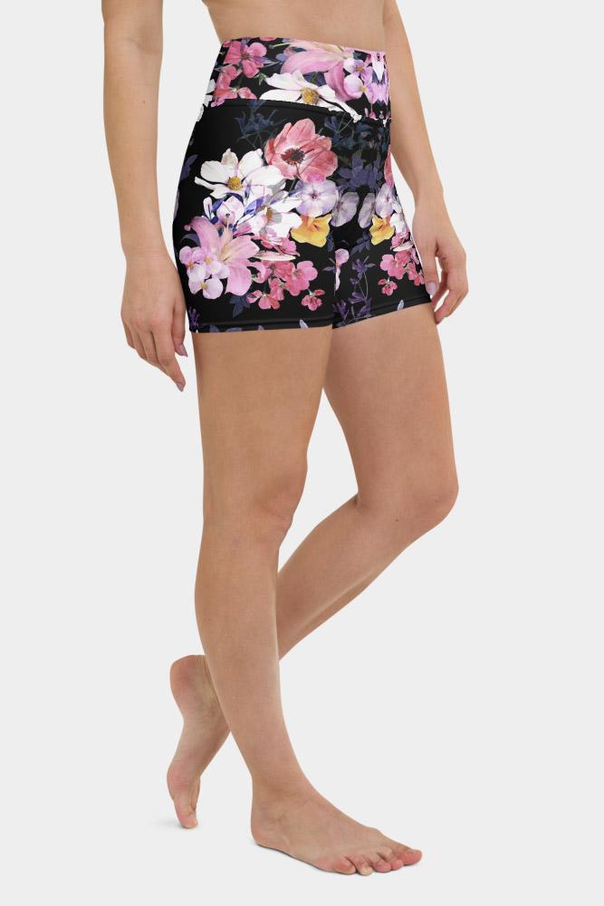 Floral Yoga Shorts - SeeMyLeggings