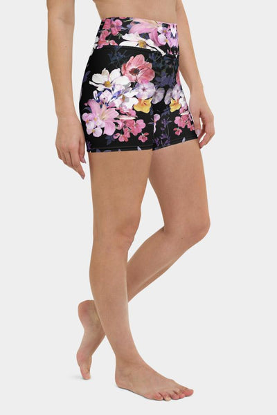 Floral Yoga Shorts - SeeMyLeggings