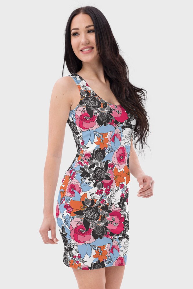Flux Floral Dress - SeeMyLeggings