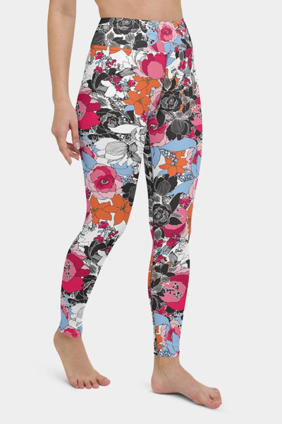 Flux Floral Yoga Pants - SeeMyLeggings