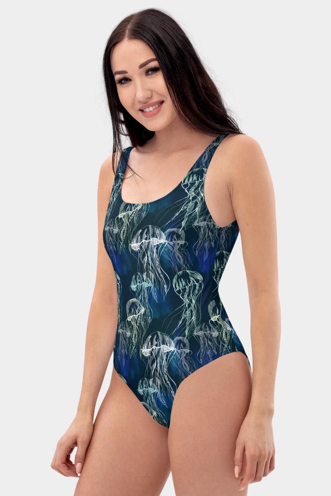 Jellyfish One-Piece Swimsuit - SeeMyLeggings