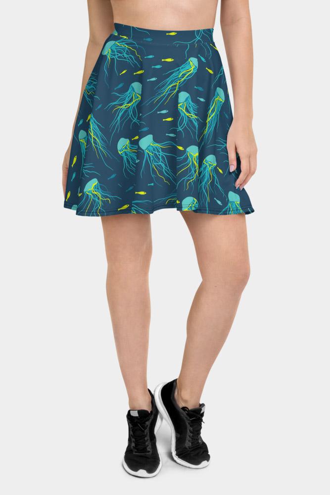Jellyfish Skater Skirt - SeeMyLeggings