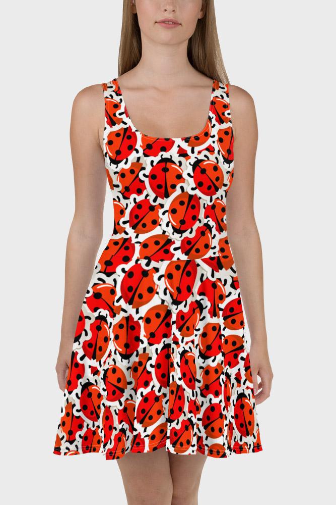 Ladybug Skater Dress - SeeMyLeggings