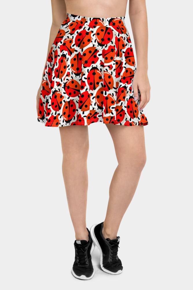 Ladybug Skater Skirt - SeeMyLeggings