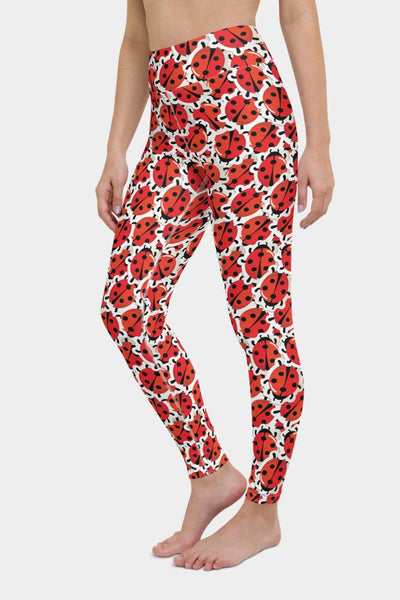 Ladybugs Yoga Pants - SeeMyLeggings