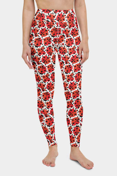 Ladybugs Yoga Pants - SeeMyLeggings
