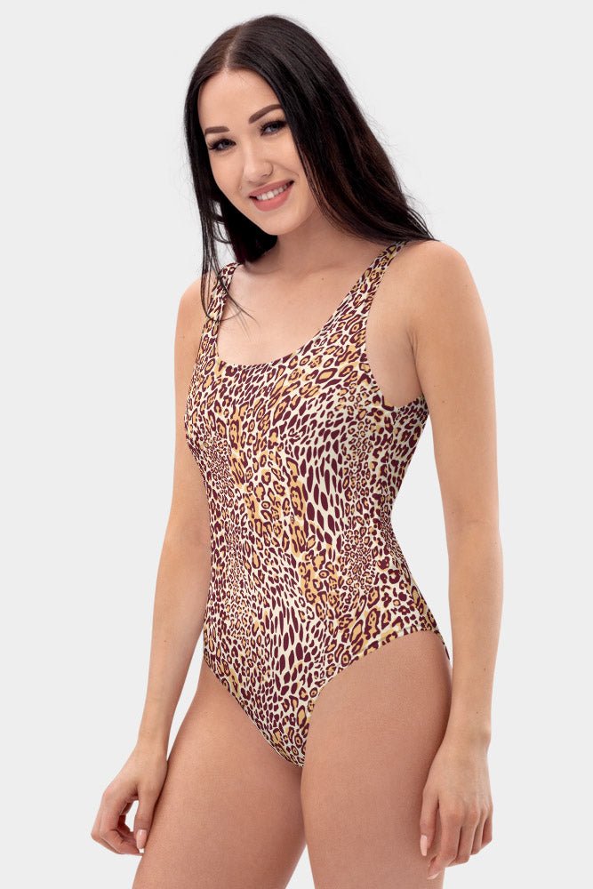 Leopard One-Piece Swimsuit - SeeMyLeggings