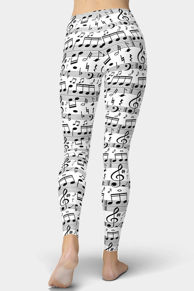 Music Note Leggings - SeeMyLeggings