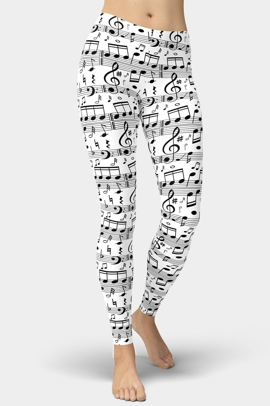 Music Note Leggings - SeeMyLeggings