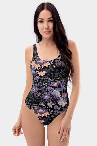 Openwork Floral One-Piece Swimsuit - SeeMyLeggings