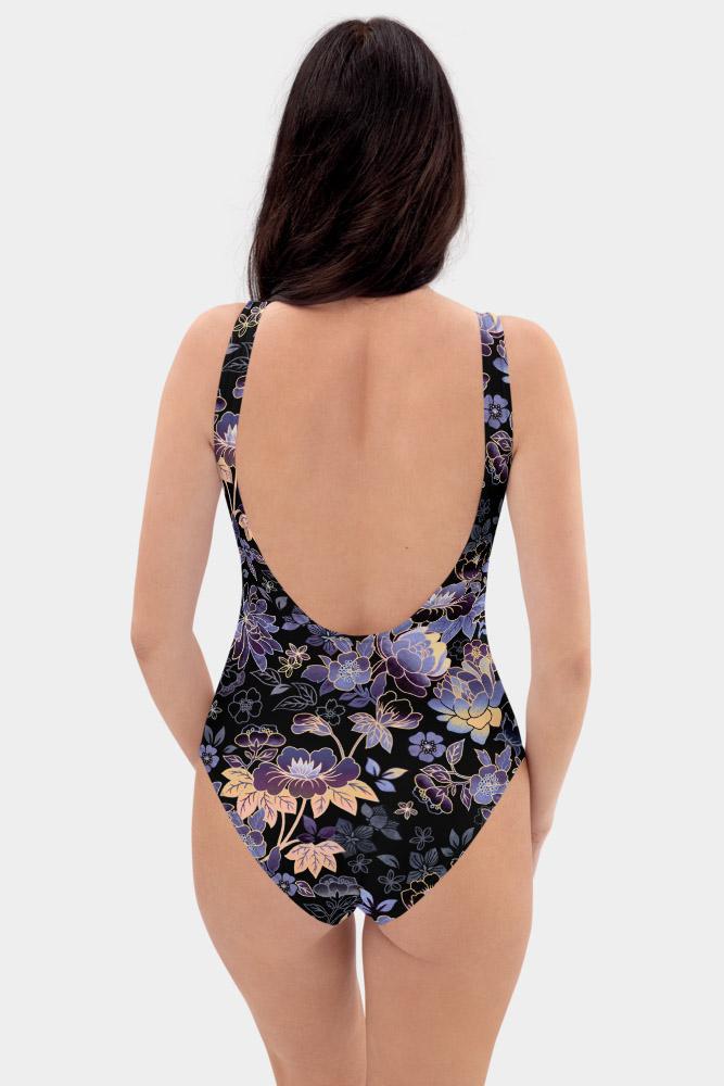 Openwork Floral One-Piece Swimsuit - SeeMyLeggings