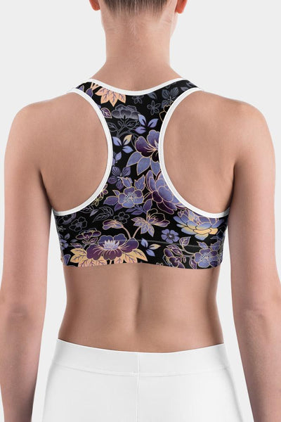 Openwork Floral Sports bra - SeeMyLeggings
