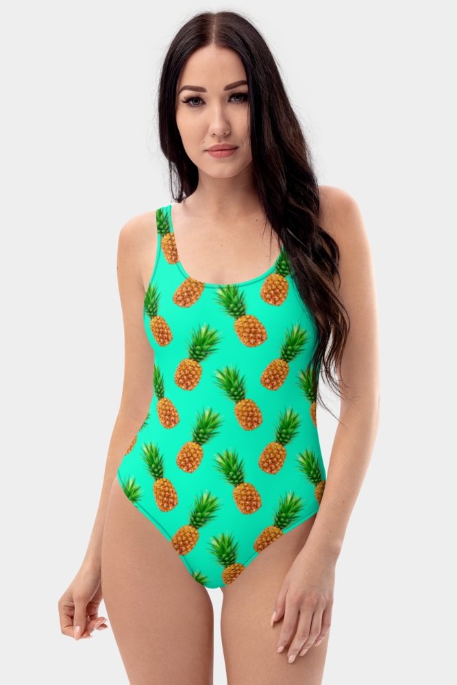 Pineapples One-Piece Swimsuit - SeeMyLeggings