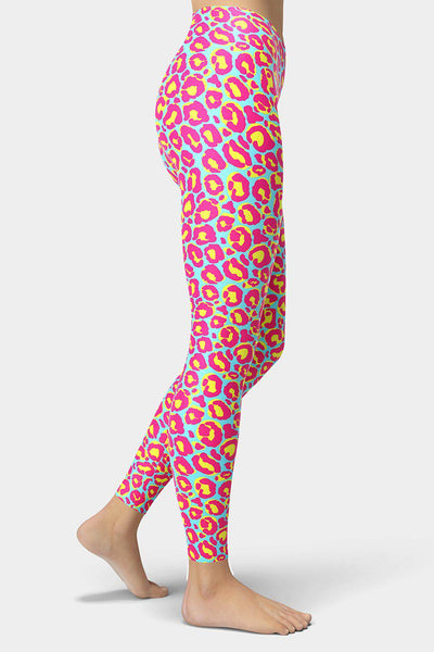 Pink Leopard Leggings - SeeMyLeggings