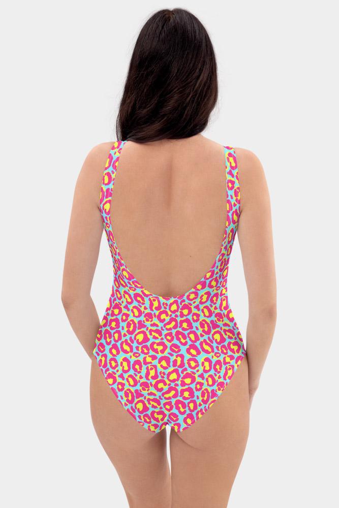Pink Leopard One-Piece Swimsuit - SeeMyLeggings