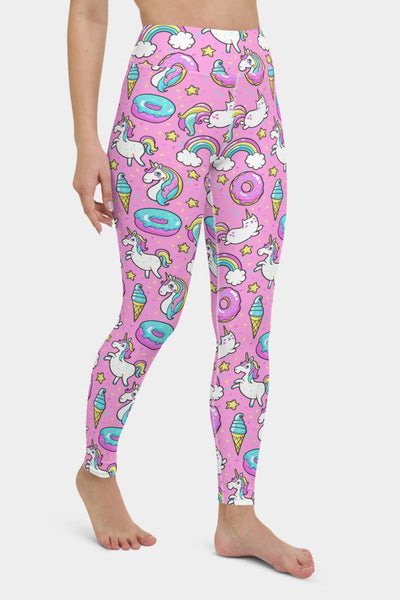 Pink Unicorns Yoga Pants - SeeMyLeggings