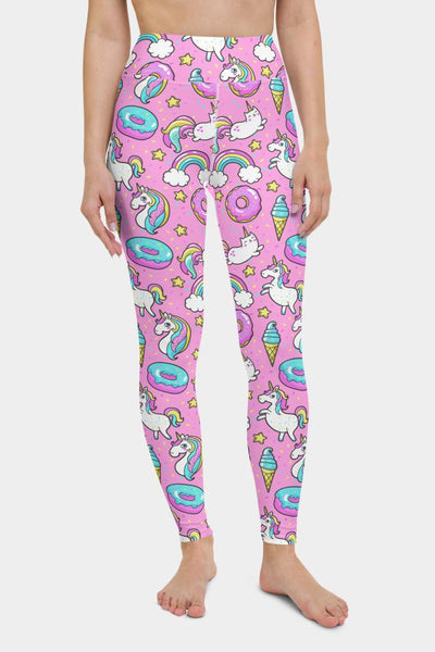 Pink Unicorns Yoga Pants - SeeMyLeggings