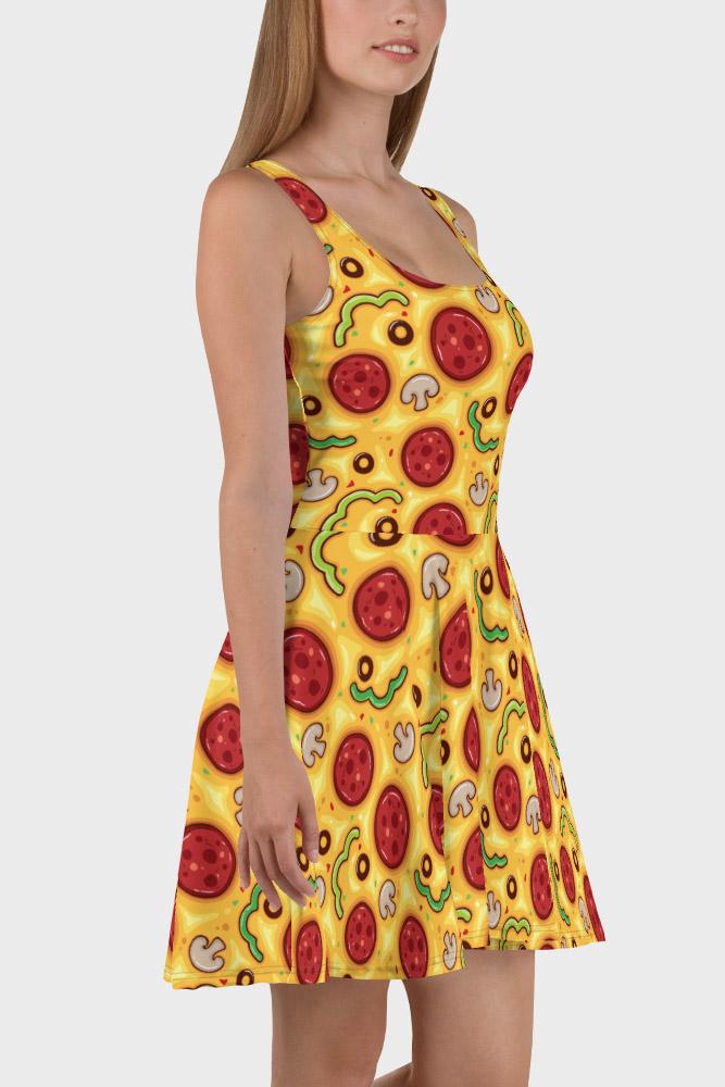 Pizza Skater Dress - SeeMyLeggings