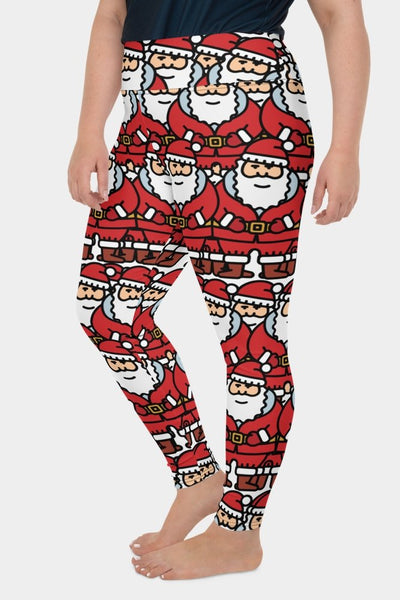 Santa Christmas Plus Size Leggings - SeeMyLeggings