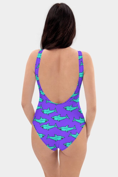 Sharks One-Piece Swimsuit - SeeMyLeggings