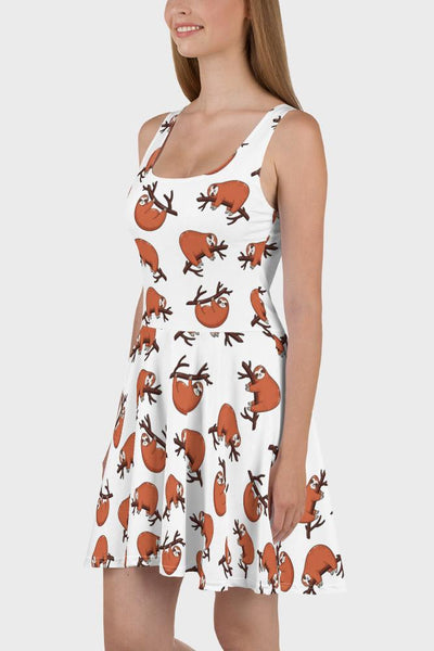 Sloths Skater Dress - SeeMyLeggings