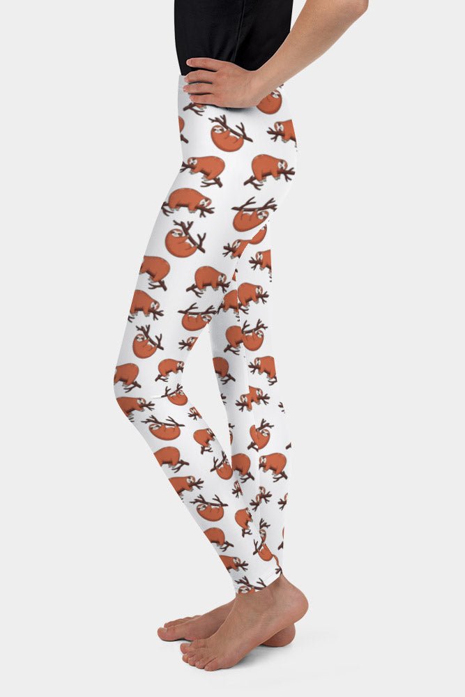 Sloths Youth Leggings - SeeMyLeggings