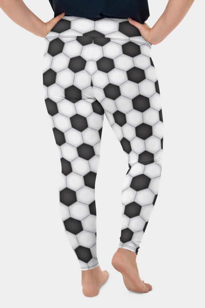 Soccer Plus Size Leggings - SeeMyLeggings