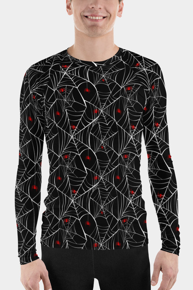 Spider Web Rash Guard Spider Web Men's Rash Guard – SeeMyLeggings