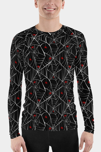 Spider Web Men's Rash Guard - SeeMyLeggings