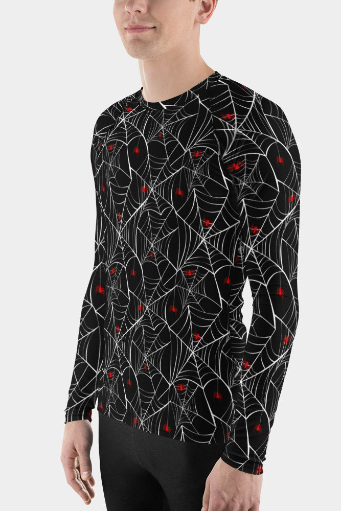 Spider Web Rash Guard Spider Web Men's Rash Guard – SeeMyLeggings