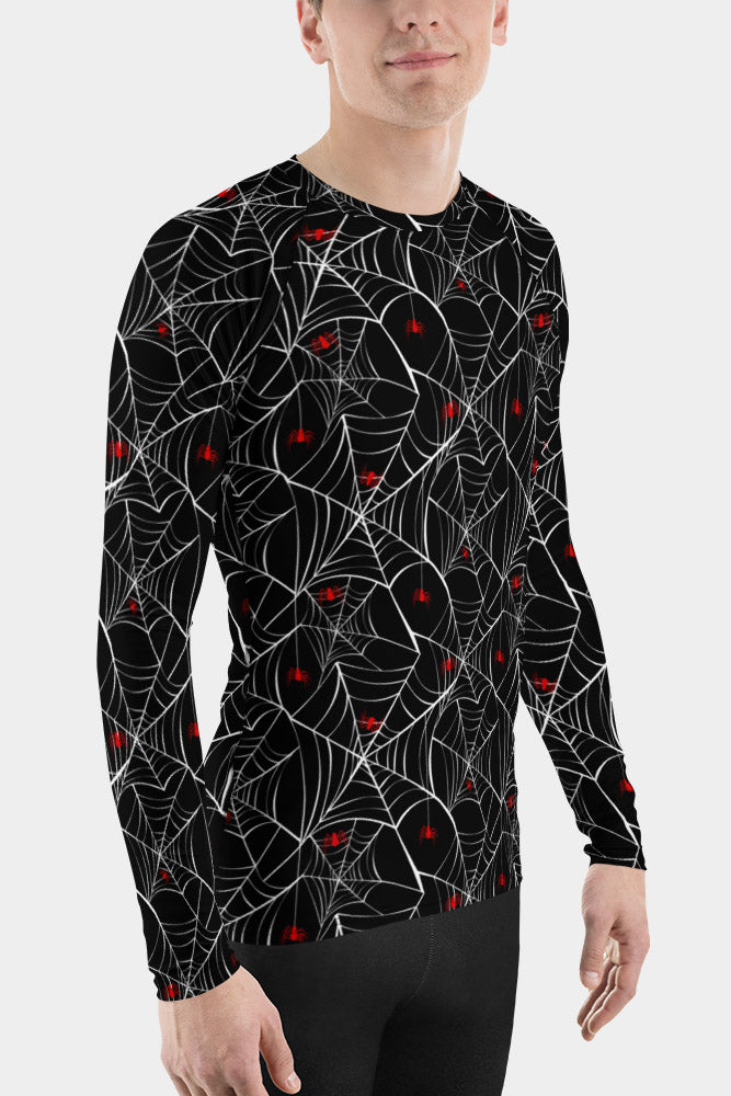 Spider Web Rash Guard Spider Web Men's Rash Guard – SeeMyLeggings