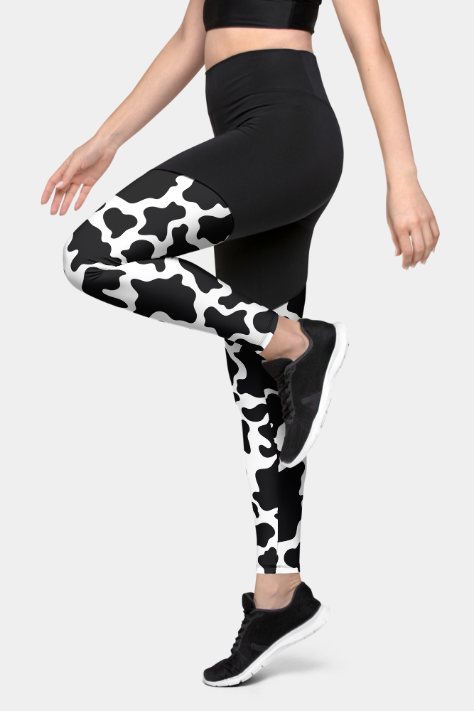 Cow Skin Compression Leggings - SeeMyLeggings