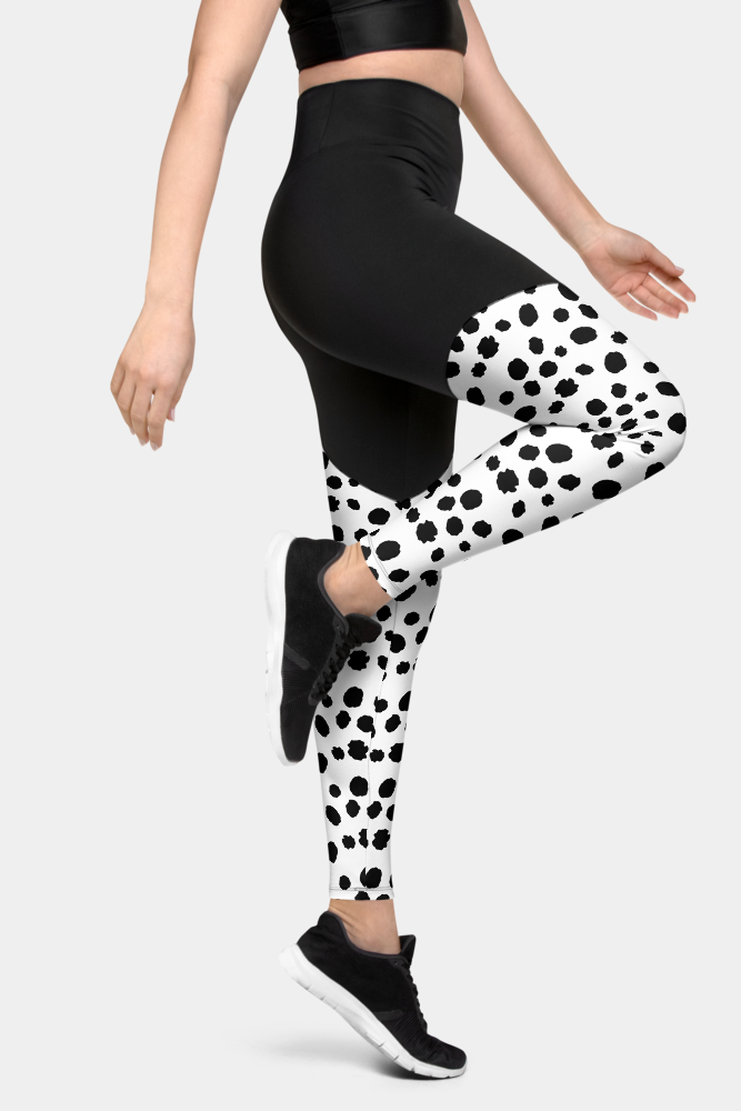 Dalmatian Dog Compression Leggings - SeeMyLeggings