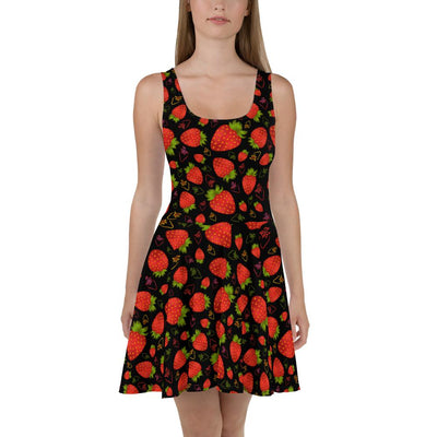 Strawberry Skater Dress - SeeMyLeggings