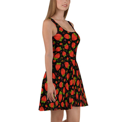 Strawberry Skater Dress - SeeMyLeggings