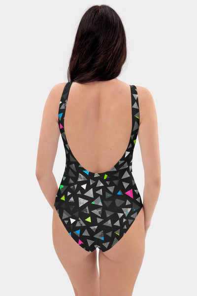Triangles One-Piece Swimsuit - SeeMyLeggings