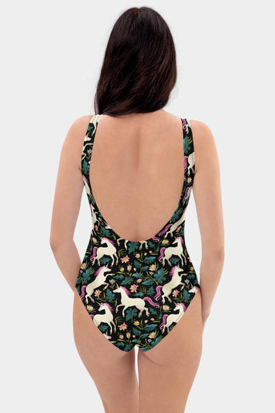 Unicorn Horses One-Piece Swimsuit - SeeMyLeggings