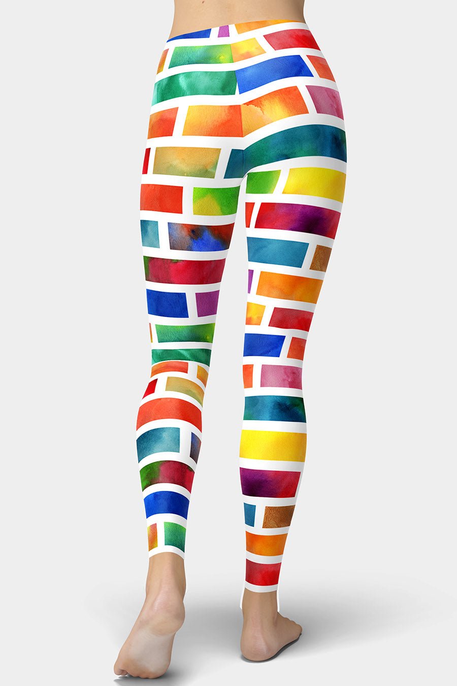 Watercolor Bricks Leggings - SeeMyLeggings