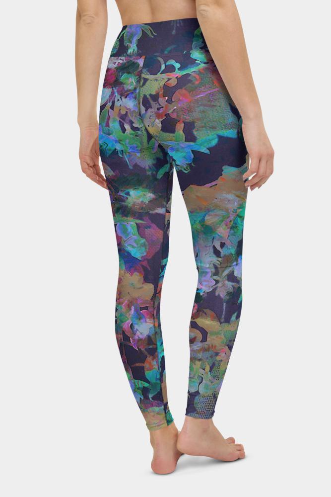 Watercolor Floral Yoga Pants - SeeMyLeggings