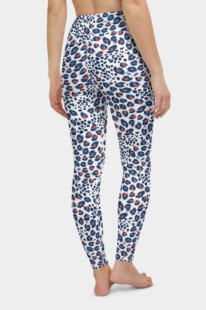 White Leopard Yoga Pants - SeeMyLeggings