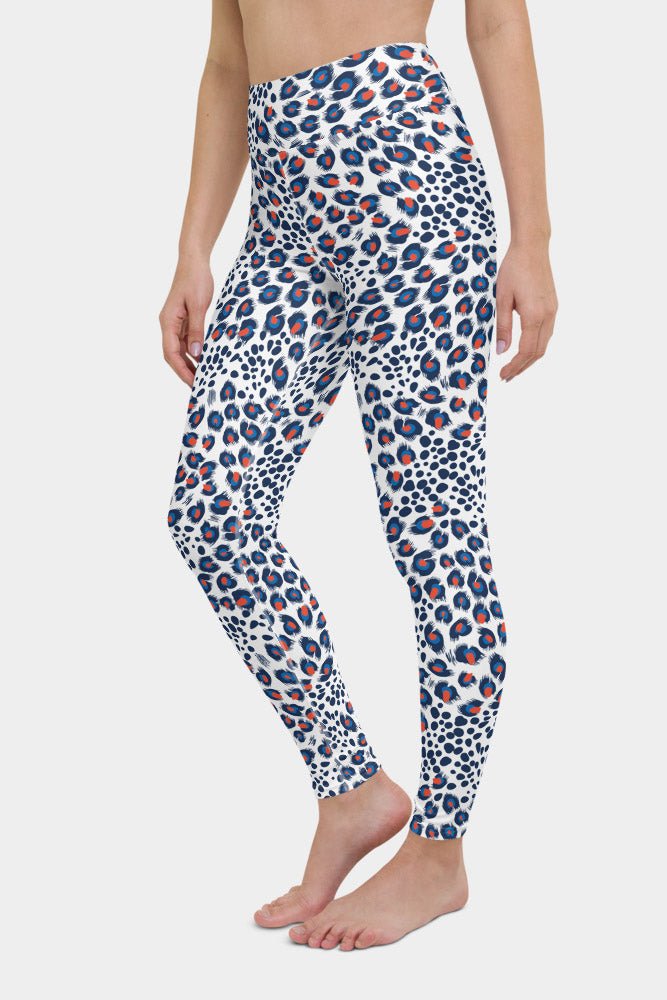 White Leopard Yoga Pants - SeeMyLeggings