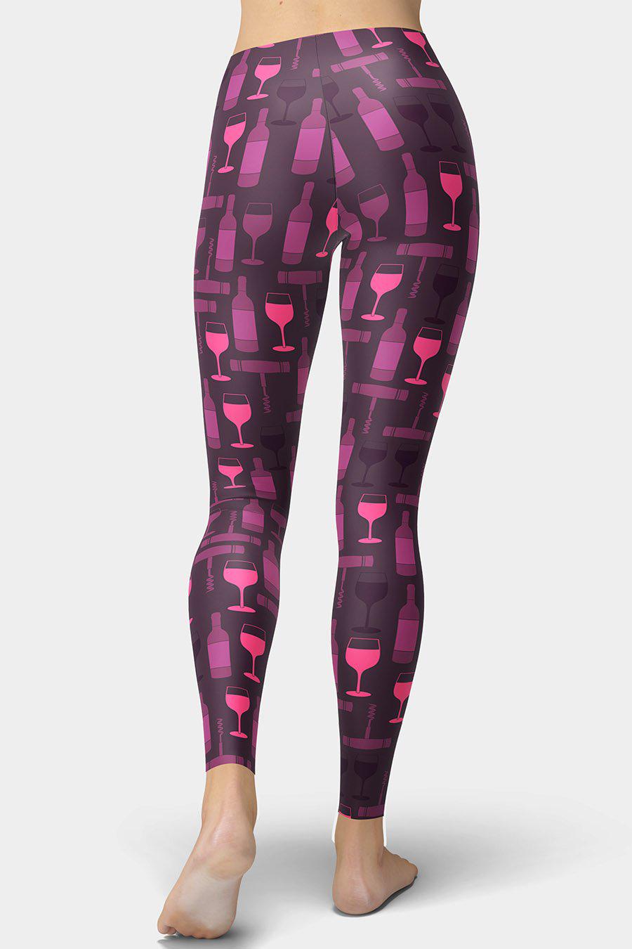 Wine Holiday Leggings - SeeMyLeggings