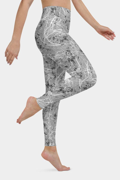 Winter Floral Yoga Pants - SeeMyLeggings