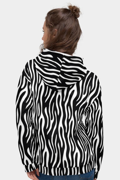 Zebra Stripes Unisex Hoodie - SeeMyLeggings
